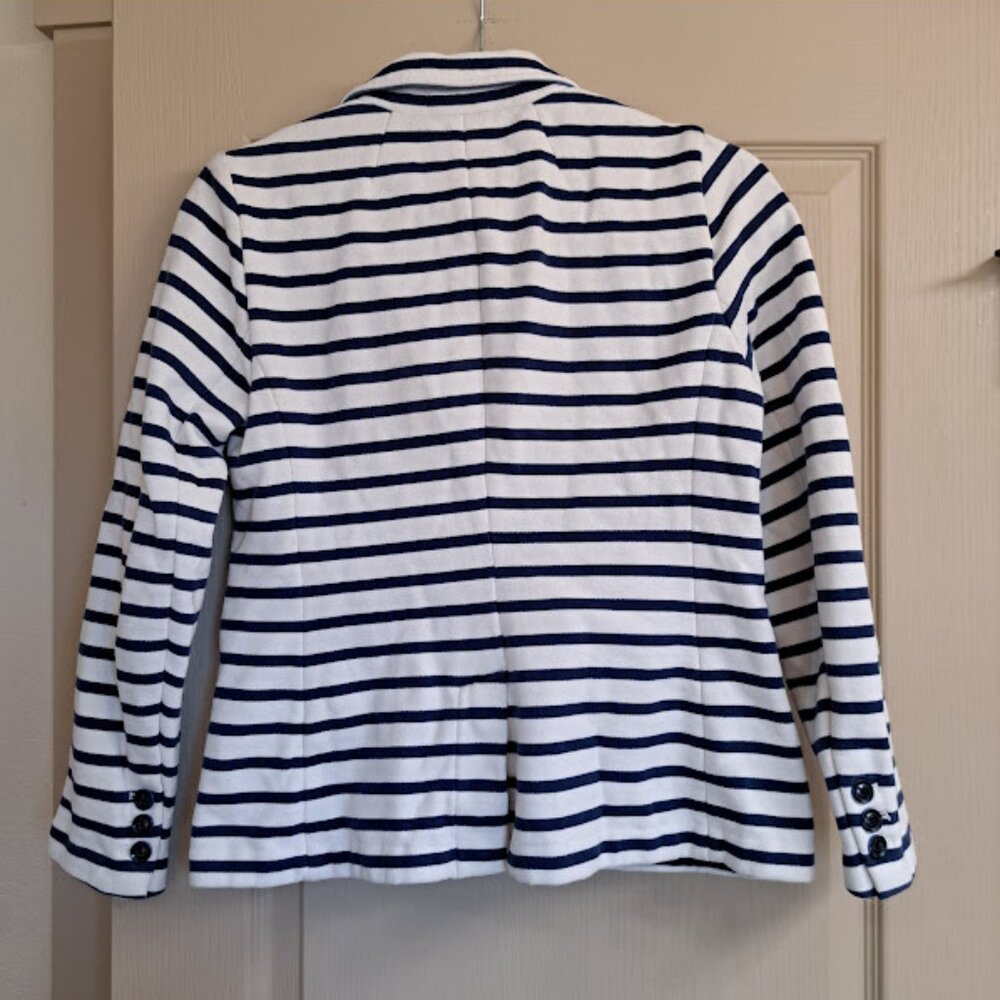 VINYARD VINES JACKET BLUE STRIPPED SIZE XS WOMEN'S GREAT USED CONDITION - Picture 3 of 4